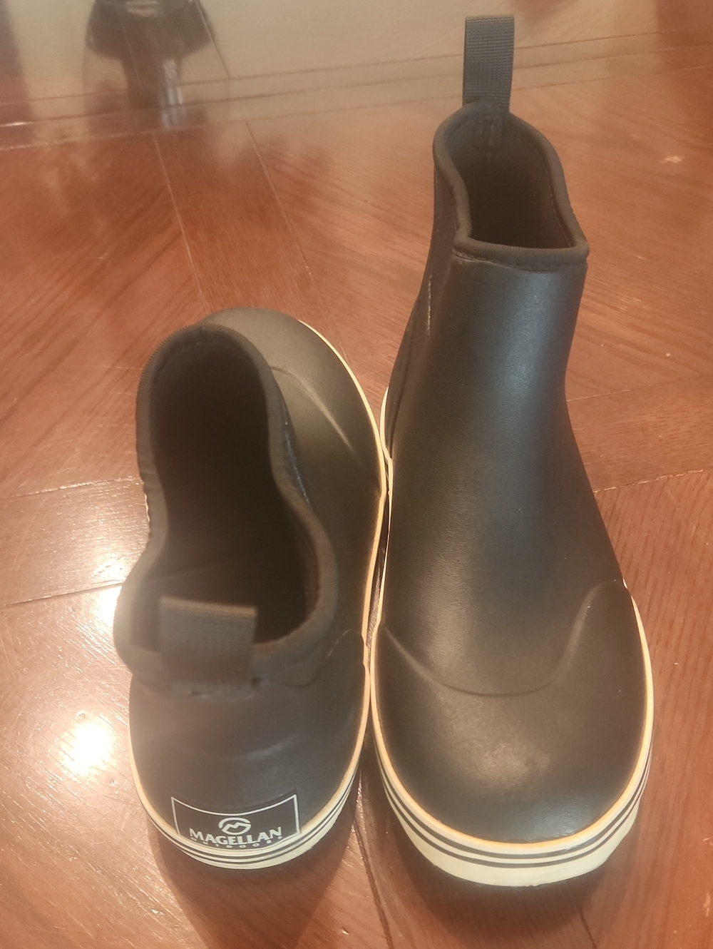 Magellan Outdoors Dark Navy Rubber Ankle Boots Size Mens 10D